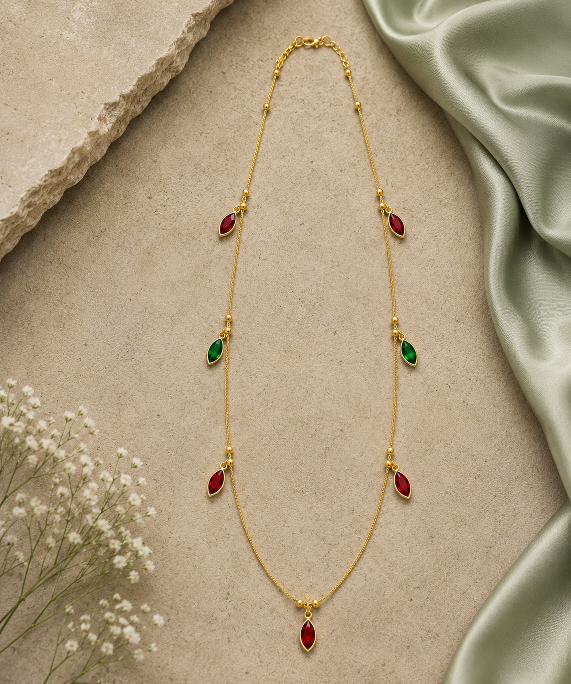 Blitz Buy Multicolor Crystal Pendant Necklace for Women